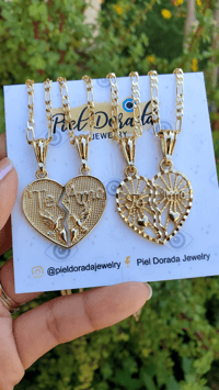 Image 1 of Te Amo Breakable Heart Necklaces 
