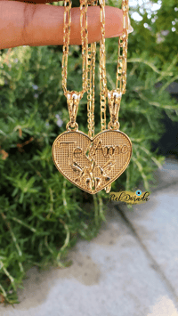 Image 2 of Te Amo Breakable Heart Necklaces 