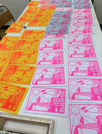 Image 2 of A4 original Risograph print of Blackpool