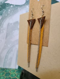 Image 2 of Leather Earring Set - D