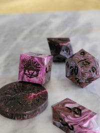 Image 1 of Duality Marbled partial dice set