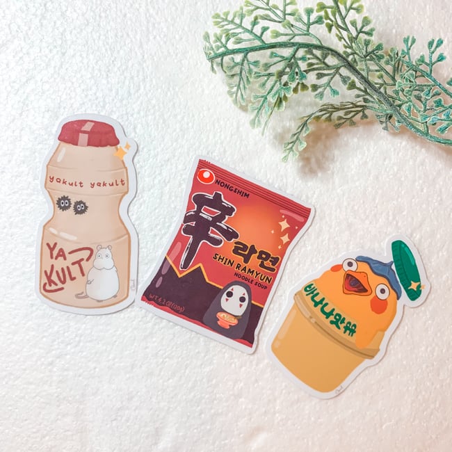 Asian Snacks Stickers