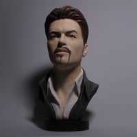 Image 1 of George Michael - Full Head + Bust Sculpture