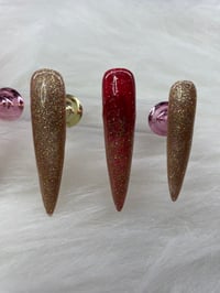 Image 3 of GOLD RED STILLETO SET 