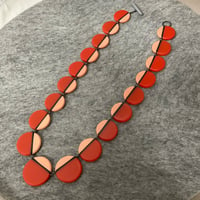 Image 2 of NEW Orange and salmon necklace 