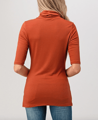 Image 4 of Daphne Mock Neck Top