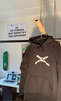Image 2 of 'X-Logo Hood' Pullover, Black