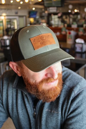 Image of Leather Foothills Patch Hat