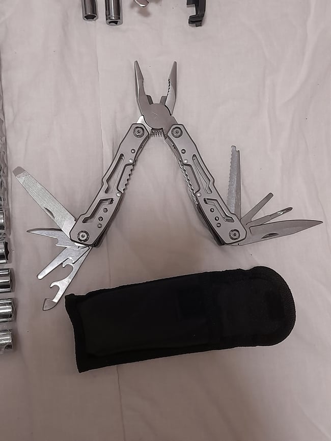Tool Set S6(2 ITEMS): Multitool + Cyclist Tool Allen Key Spanner Screwdriver