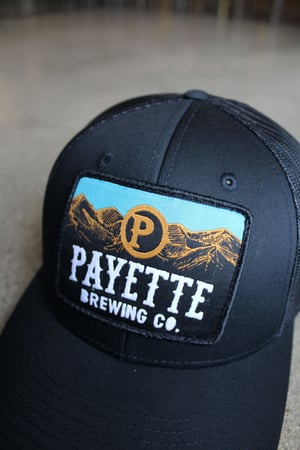 Image of Black Foothills Thread Patch Hat