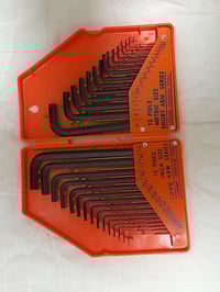 Image 4 of Tool Set S7(2 ITEMS): Hex Key Set 30PCS Case Metric Imperial + Pocket Multitool