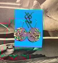 Image 1 of lizard hug face earring