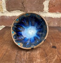 Image 1 of Blue and Brown Small Bowl