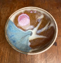 Image 1 of Red Sun and Wave Bowl