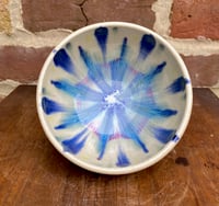 Image 1 of Blue and Red starburst bowl