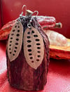 Cacao Pod Wood Earrings