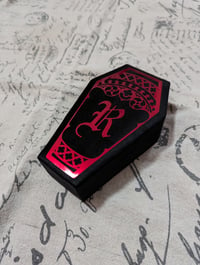 Image 4 of RM Signature Coffin Jewelry Box (Vampire Edition) Black x Red