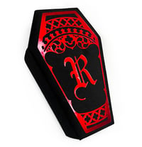 Image 1 of RM Signature Coffin Jewelry Box (Vampire Edition) Black x Red