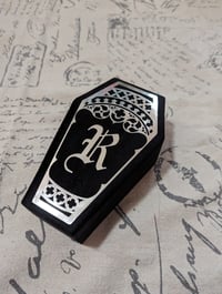 Image 1 of  RM Signature Coffin Jewelry Box (Vampire Edition) Black x Silver