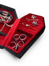 Image 3 of  RM Signature Coffin Jewelry Box (Vampire Edition) Black x Silver