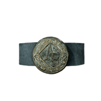 Image 1 of Essentiae Metallum Bronze logo belt - Bronze/reversed black