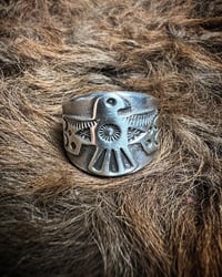 Image 3 of WL&A Handmade Old Style Heavy Ingot Cigar Thunderbird Rings