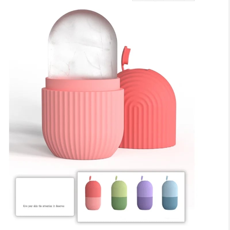 Image of Silicone Ice Cube Tray Mold Face