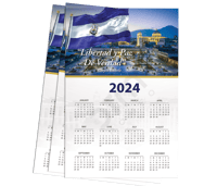 8"X12" Libertad y Paz Calendar 2024
