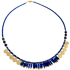 LAST ONE - Gold Coin Hetepheres Lapis Lazuli Fringe Necklace Image 2