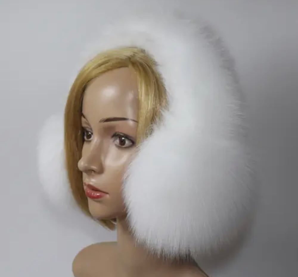 Image of FOX FUR EARMUFFS