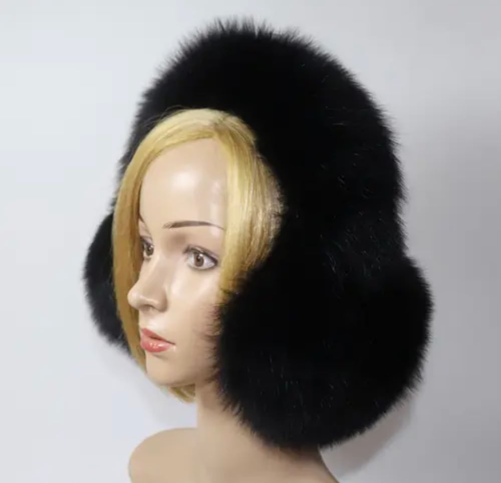 Image of FOX FUR EARMUFFS