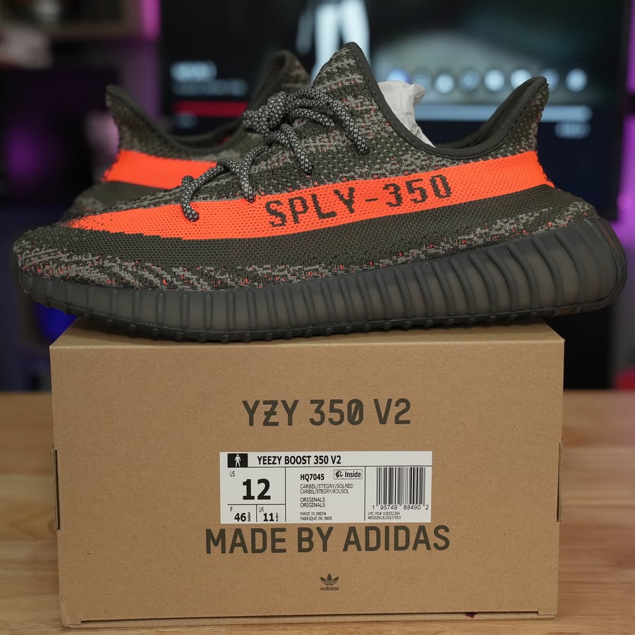 Image of Adidas Yeezy Boost 350 V2 Carbon Beluga