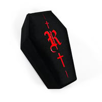 Image 1 of  RM  Small Signature Coffin Jewelry Box  (Vampire Edition) Black x Red