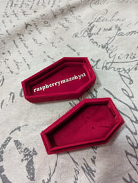 Image 4 of RM Small Signature Coffin Jewelry Box  Red x Silver