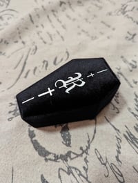 Image 1 of RM Small Signature Coffin Jewelry Box Black x Silver