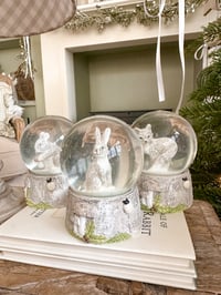 Image 1 of Winter Woodland Snowglobes ( Set or Singles )