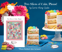 Image 2 of TWO SLICES OF CAKE, PLEASE Quilt Kit, 58" x 67" Featuring Flour & Flower