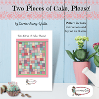 Image 1 of TWO SLICES OF CAKE, PLEASE!  54" x 63" by Carrie-Along-Quilts