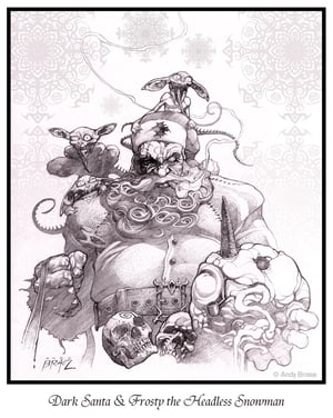 Image of *NEW* Dark Santa- 8.5x11 LIMITED Print (signed) <font color="yellow">NEW- Limited- 1 LEFT</font>