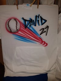 Image of Personalized Hoodie - Baseball Design