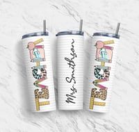 Personalized White Teacher Cup