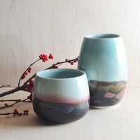 Image 1 of aqua vase