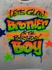 Image of Personalized Airbrush Graffiti Name T-Shirt - Glow Party Design