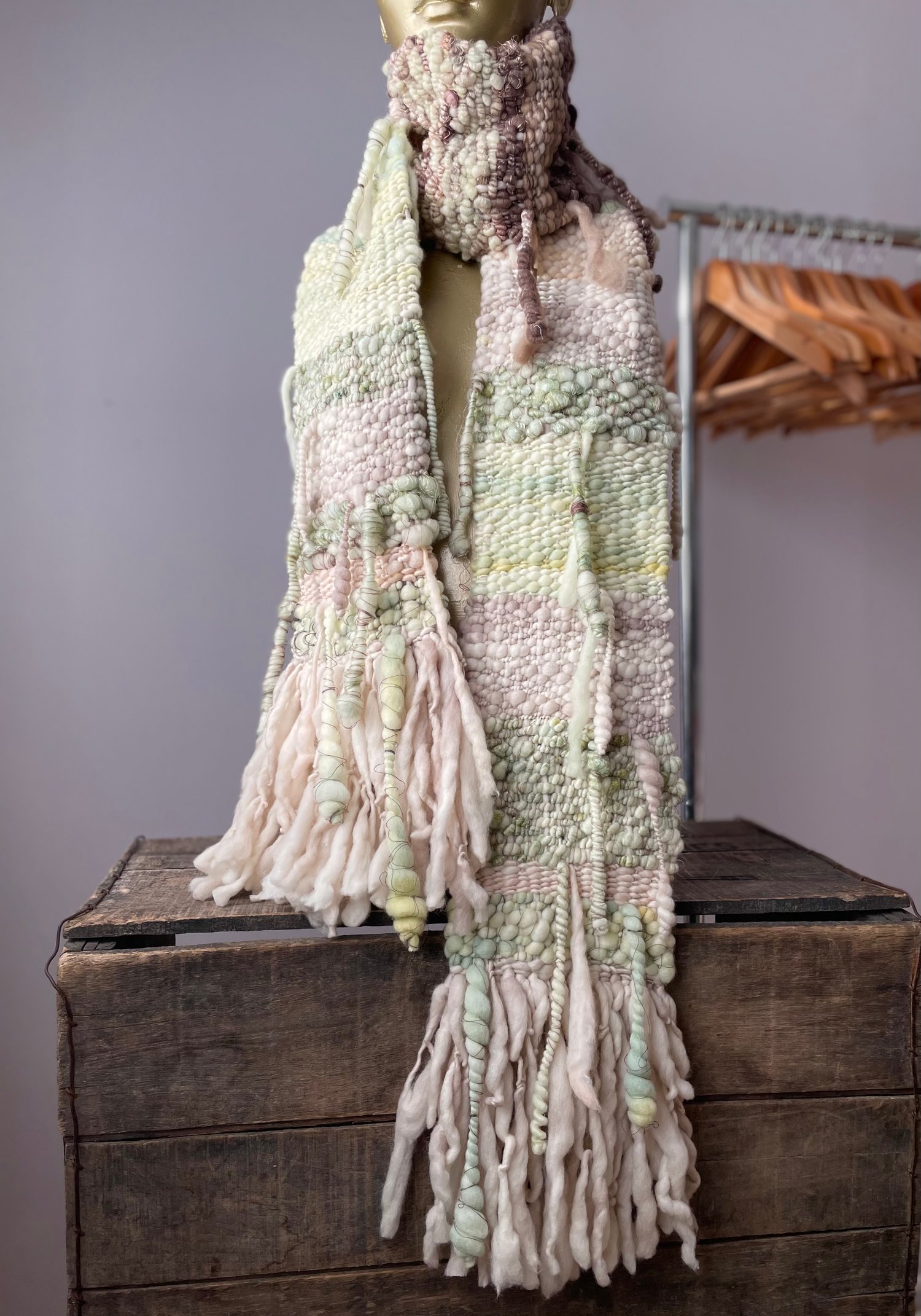 Image of Long & Chunky Woven Scarf