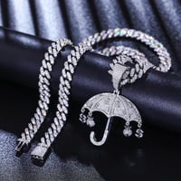 Image 1 of Moissanite Umbrella Pendant