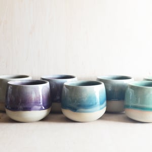 Image of stoneware ombre tumblers