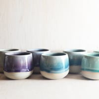 Image 1 of stoneware ombre tumblers