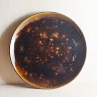 Image 2 of mottled amber serving plate
