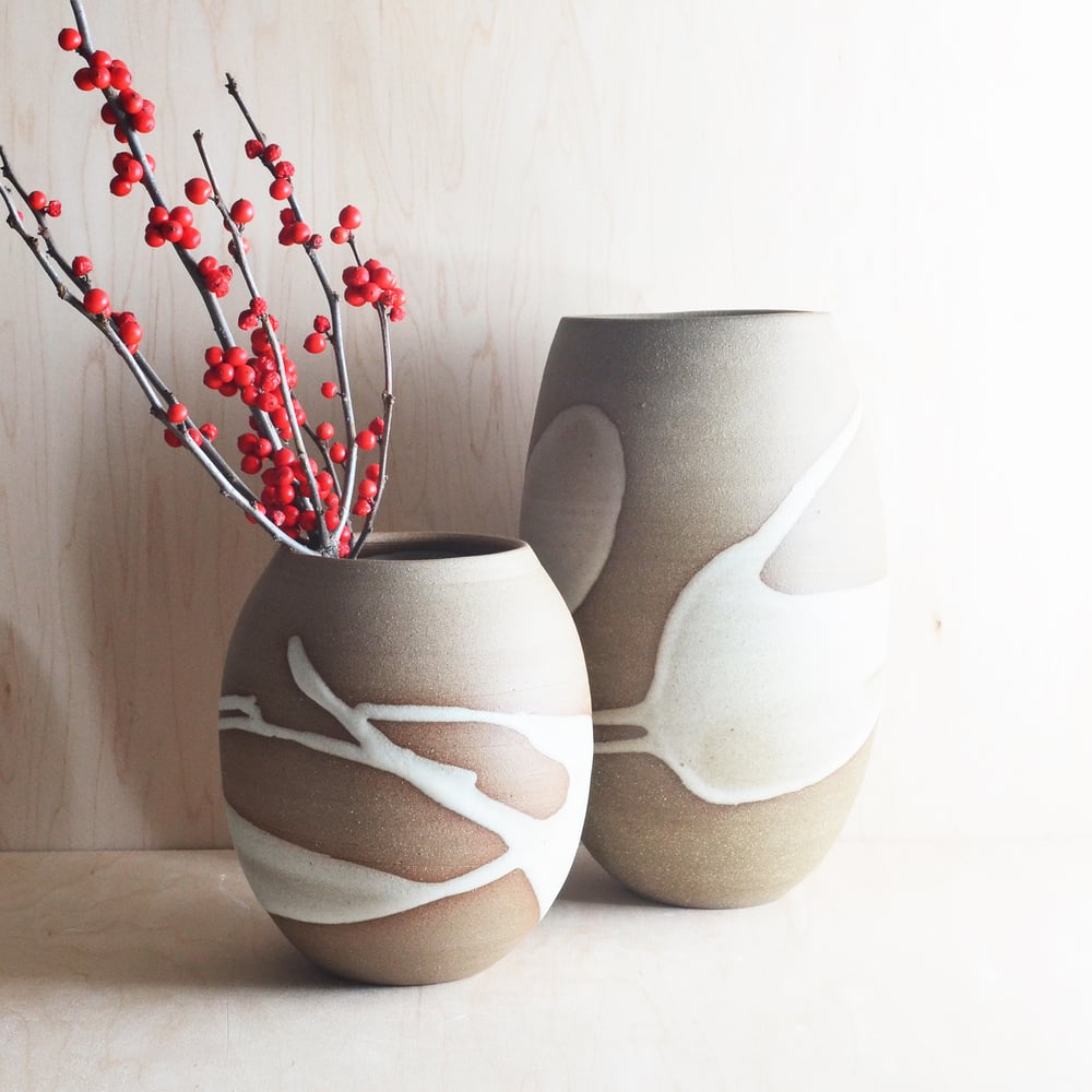 Image of stoneware vase