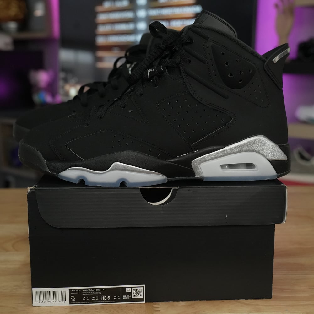 Image of Jordan 6 Retro Chrome Metallic Silver